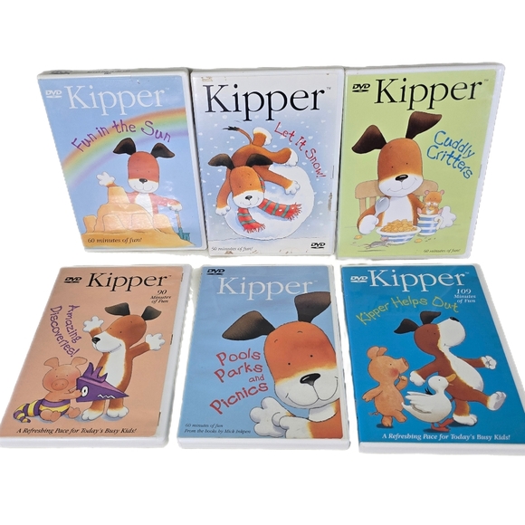 Kipper TV Show DVD Collection Set of 6 DVD's Including Amazing Discoveries - Picture 1 of 6